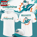 Exclusive Miami Dolphins x Hello Kitty 2026 White T Shirt , Music Trend Shirt