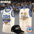 Exclusive New York Knicks 2026 Eastern Conference Champions Locker Room Team Signatures Basketball Jersey