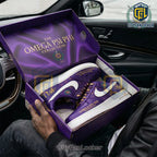 Exclusive Omega Psi Phi Purple Gold Air Force 1 Sneakers