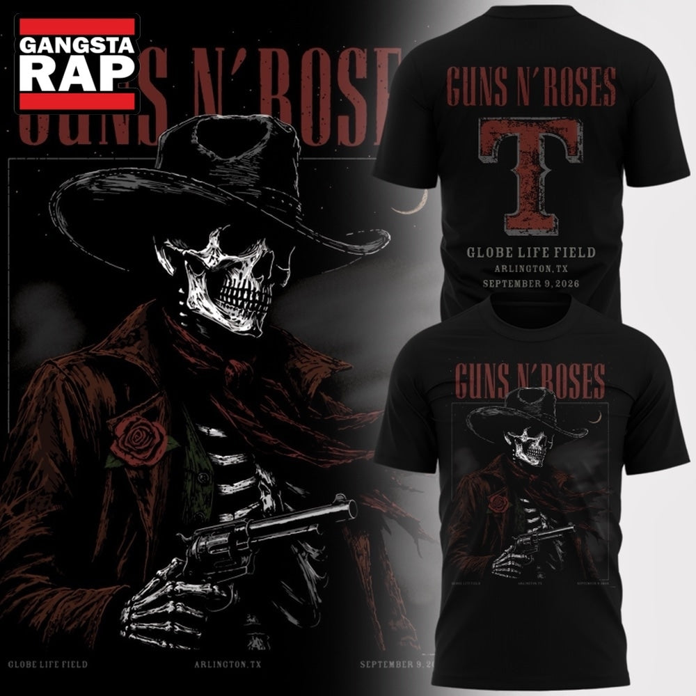 Exclusive Texas Rangers x Guns N’ Roses 2026 Hoodie T-Shirt
