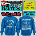 Exclusive Version Detroit Lions x Foo Fighters 2026 Blue Sweatshirt , Music Trend Shirt