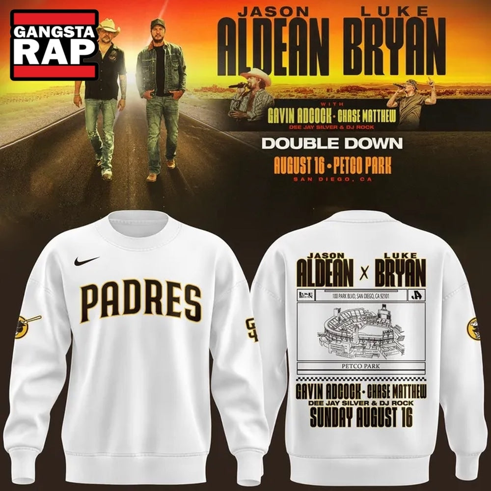 Exclusive Version San Diego Padres x Luke Bryan And Jason Aldean 2026 Hoodie T-Shirt
