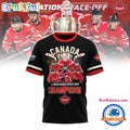 FACE-OFF CHAMPIONS 2025 Canada Team Hockey Limited Winner Black T Shirt