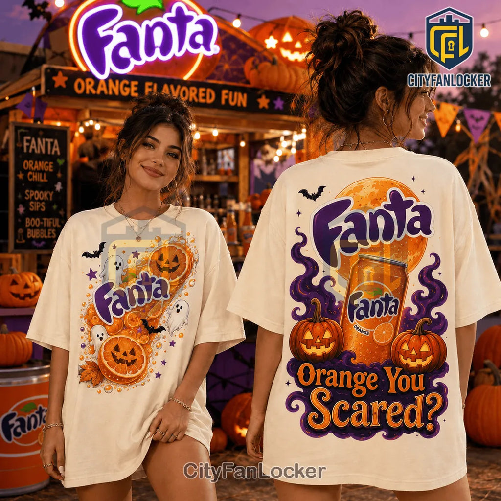 Fanta Orange Halloween Ghost Pumpkin T-Shirt
