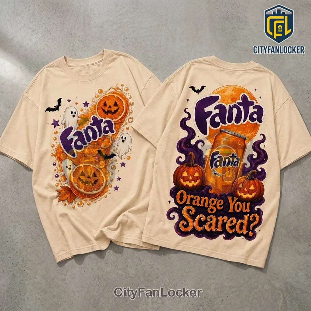 Fanta Orange Halloween Ghost Pumpkin T-Shirt