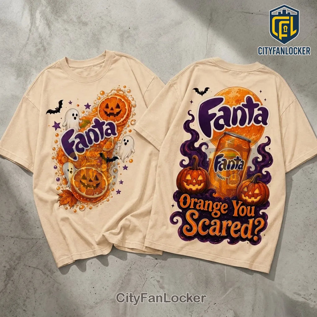 Fanta Orange Halloween Ghost Pumpkin T-Shirt
