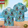 Black Angus Hawaiian Light Blue Shirts, Farm Hawaiian Shirt