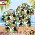 Black Angus Pineapple Pattern 3D Hawaiian Shirt, Farm Hawaiian Shirt