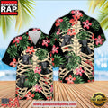 Black Angus Skeleton Hawaiian Shirts, Farm Hawaiian Shirt