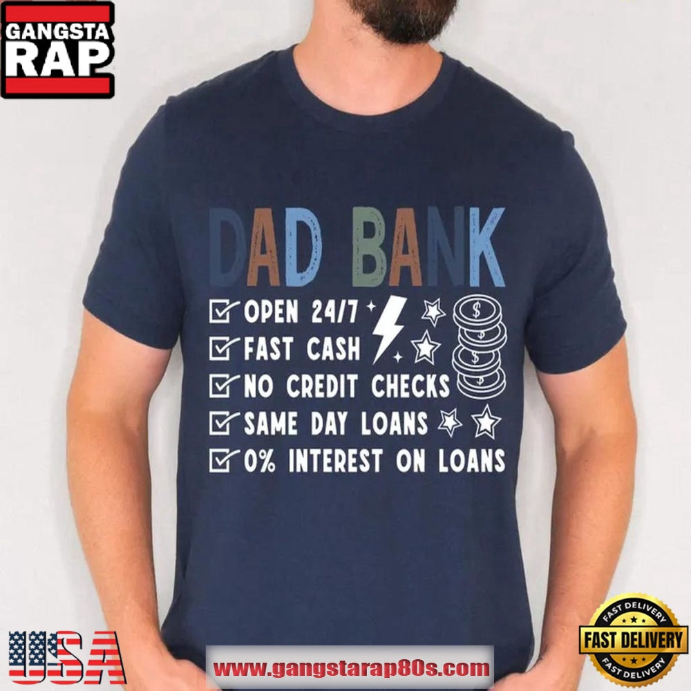 Father’s Day Gift 2026 Gift For Dad From Kids Dad Bank T-Shirt