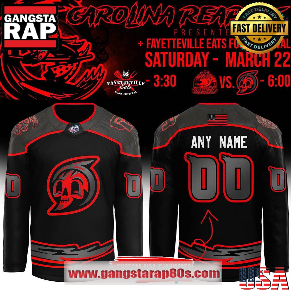 Fayetteville Marksmen x Carolina Reapers Custom Hockey Jersey