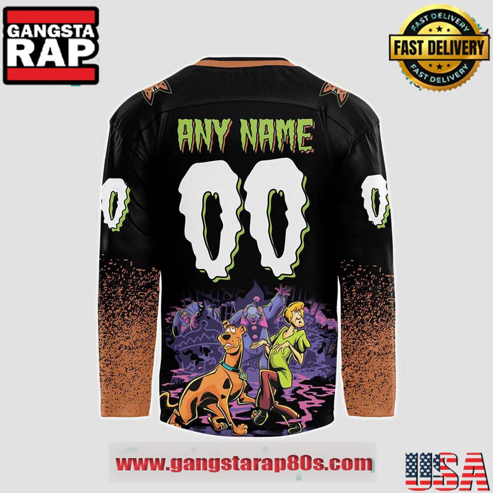 Fayetteville Marksmen x Scooby-Doo Night 2025 Custom Hockey Jersey