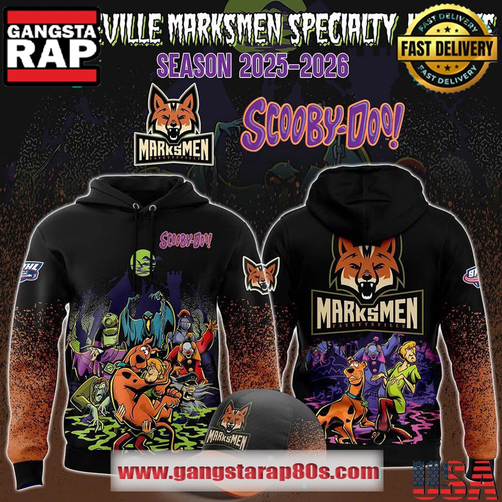 Fayetteville Marksmen x Scooby-Doo Night 2025 Limited Edition Hoodie Shirt