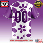 Fayetteville Woodpecker Purple Paint the Park Custom Baseball Jersey