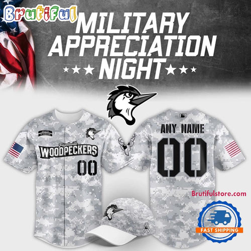Fayetteville Woodpeckers Military Appreciation Night 2025 Baseball Jersey