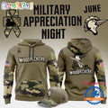 Fayetteville Woodpeckers Military Appreciation Night 2025 Hoodie Shirt