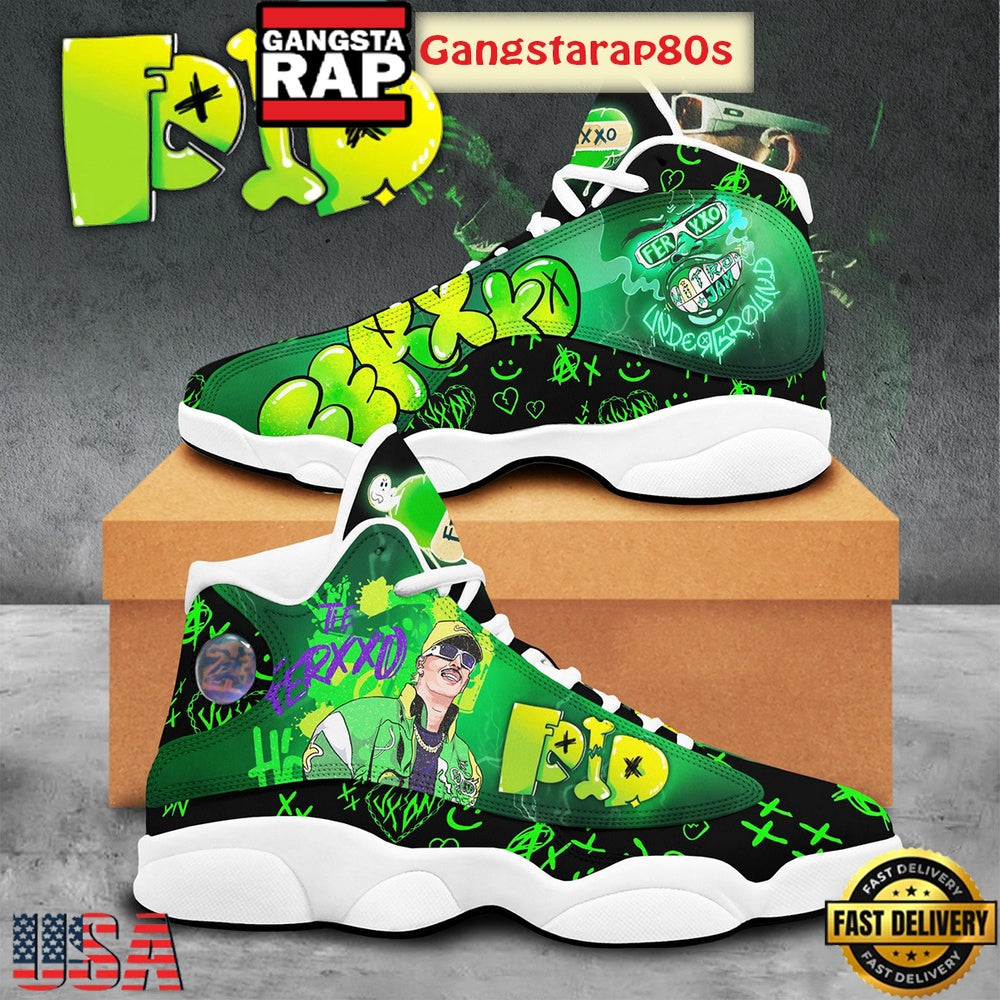 Feid Latina Stars Ferxxo Fan Air Jordan 13 Shoes Running Sneakers