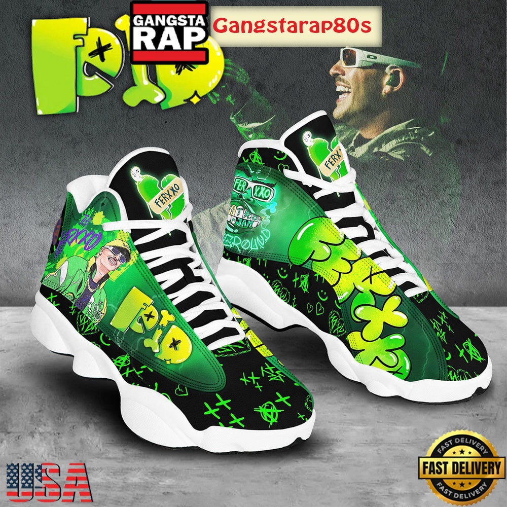 Feid Latina Stars Ferxxo Fan Air Jordan 13 Shoes Running Sneakers