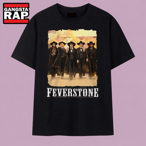 Feverstone Western Country Band Vintage Graphic T Shirt, Music 2D Shirt