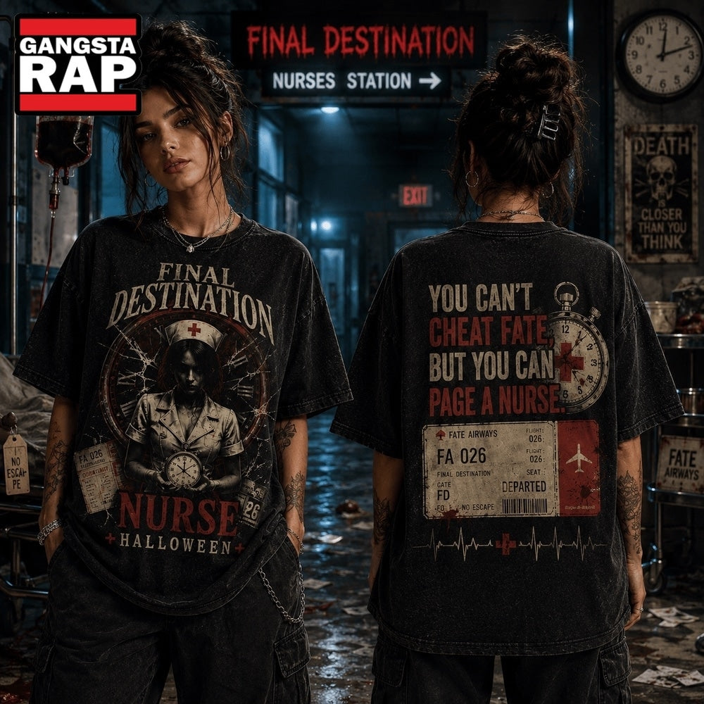Final Destination Nurse Fate Call Halloween 3D Shirt