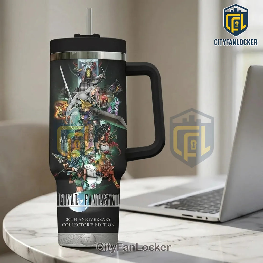 Final Fantasy VII 30th Anniversary 40oz Stainless Steel Tumbler