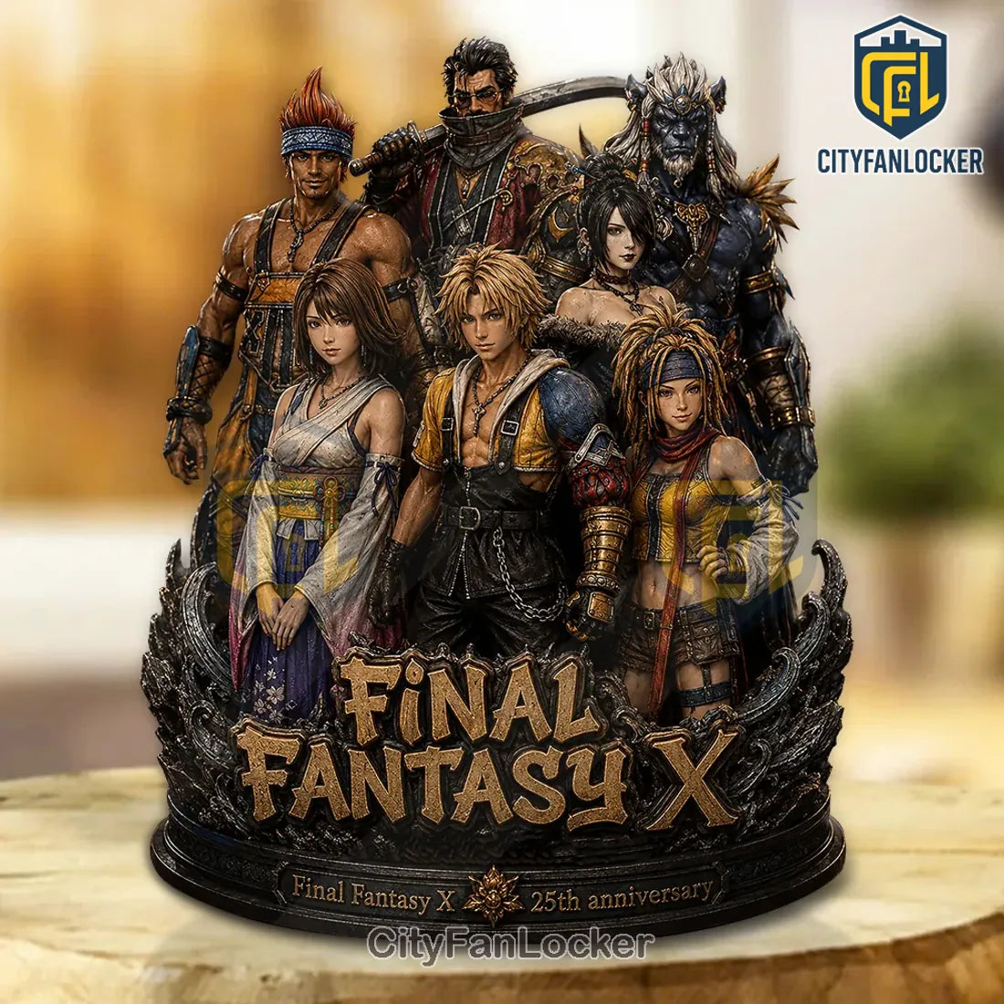 Final Fantasy X 25th Anniversary Tidus Yuna Premium Acrylic Plaque