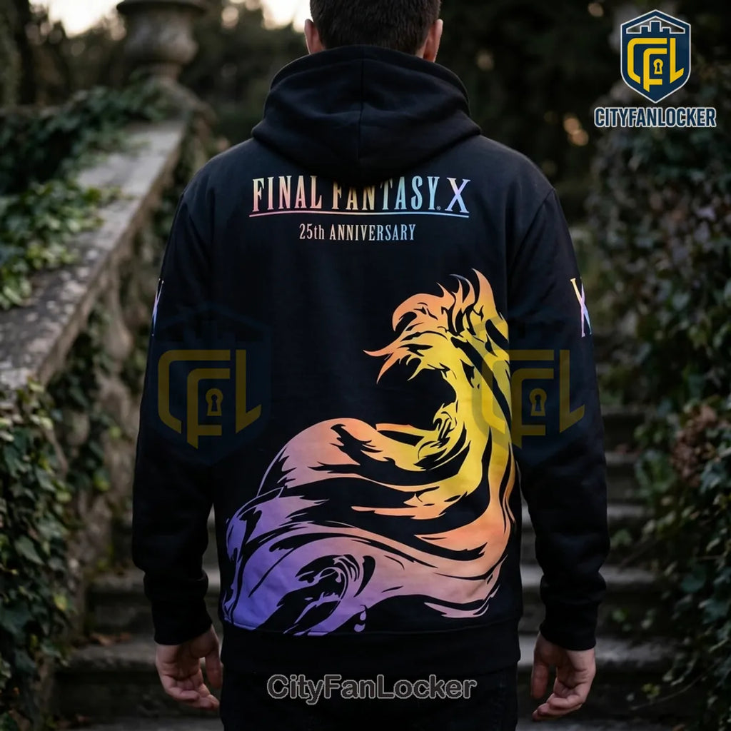 Final Fantasy X 25th Anniversary Yuna and Tidus Pullover Hoodie