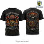 Firefighter Courage Honor Brotherhood Patriotic Eagle T-Shirt