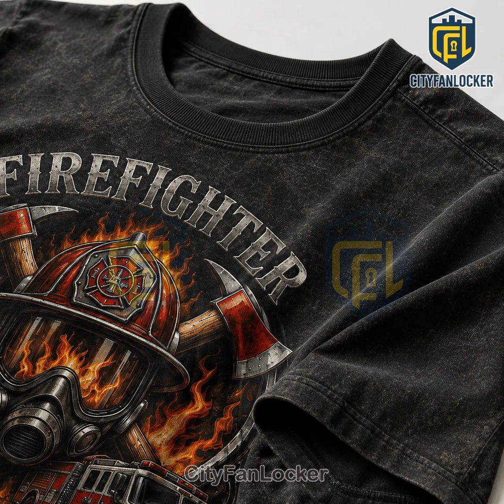 Firefighter Courage Honor Brotherhood Patriotic Eagle T-Shirt