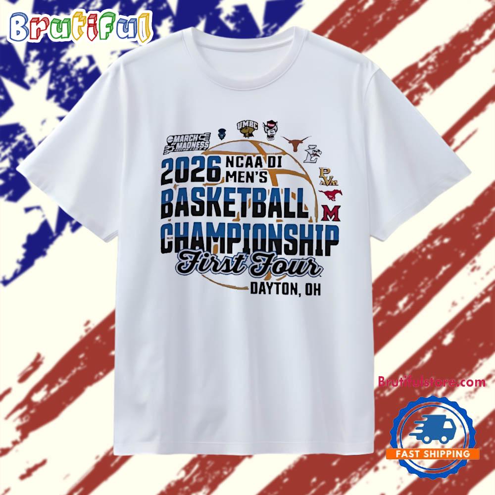 First Four Dayton Oh men’s Basketball Championship 2026 NCAA Division March Madness T Shirt