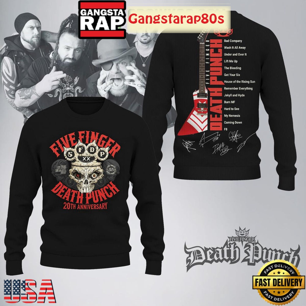 Five Finger Death Punch 20th Anniversary Sweatshirt