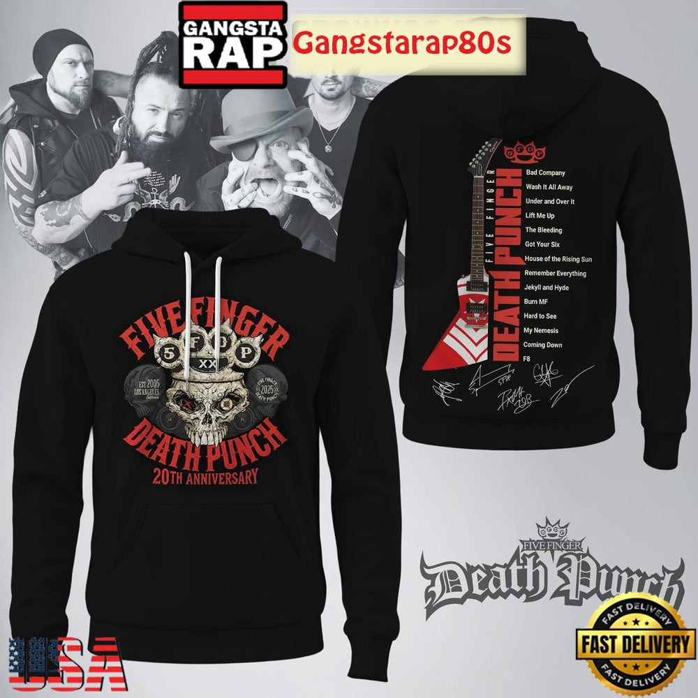 Five Finger Death Punch 20th Anniversary Unisex Hoodie