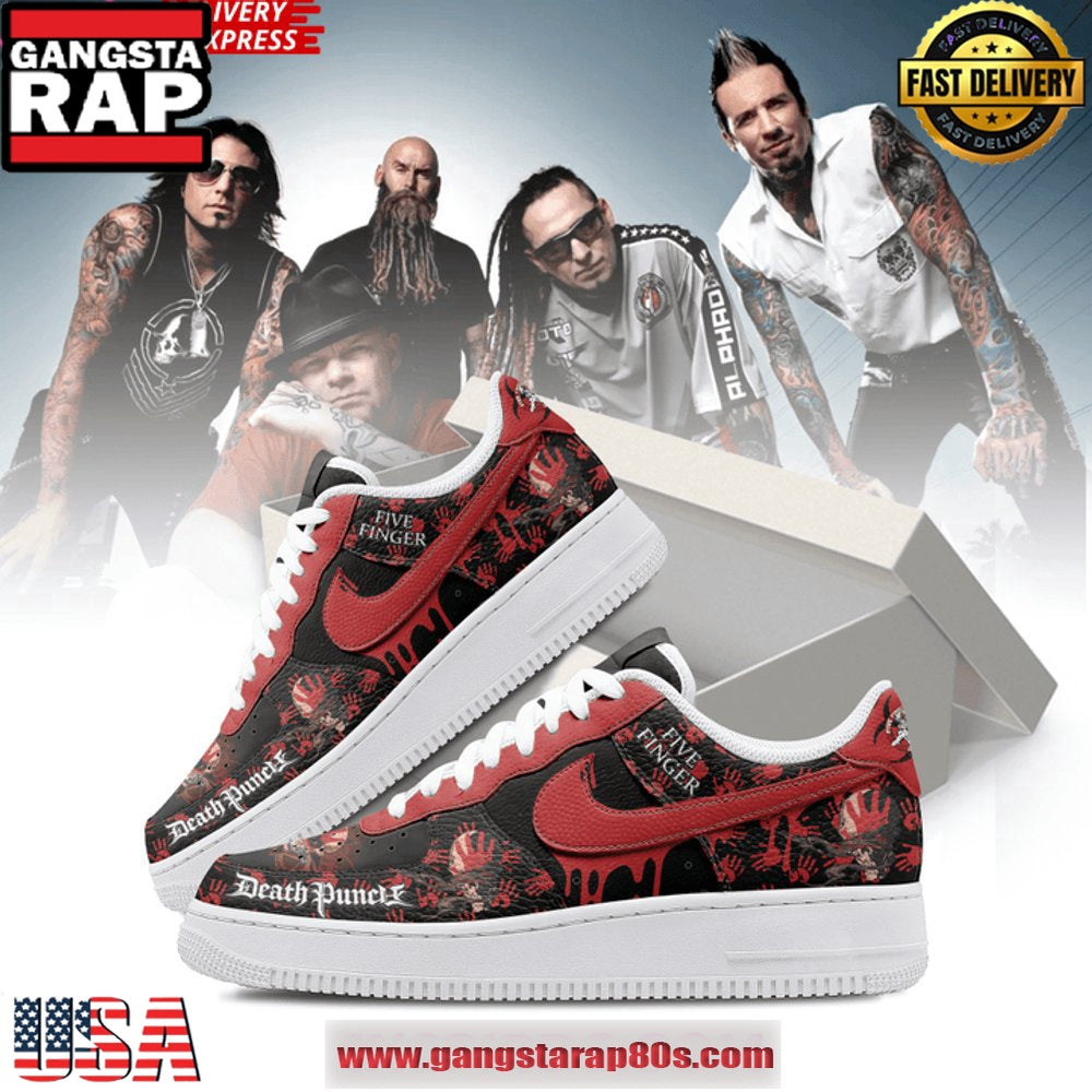 Five Finger Death Punch Warzone Air Force 1 Sneakers Shoes