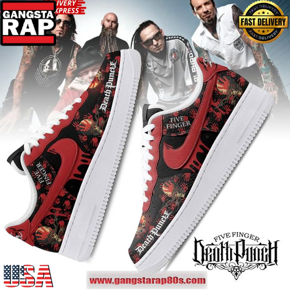 Five Finger Death Punch Warzone Air Force 1 Sneakers Shoes