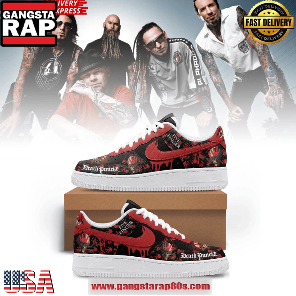 Five Finger Death Punch Warzone Air Force 1 Sneakers Shoes