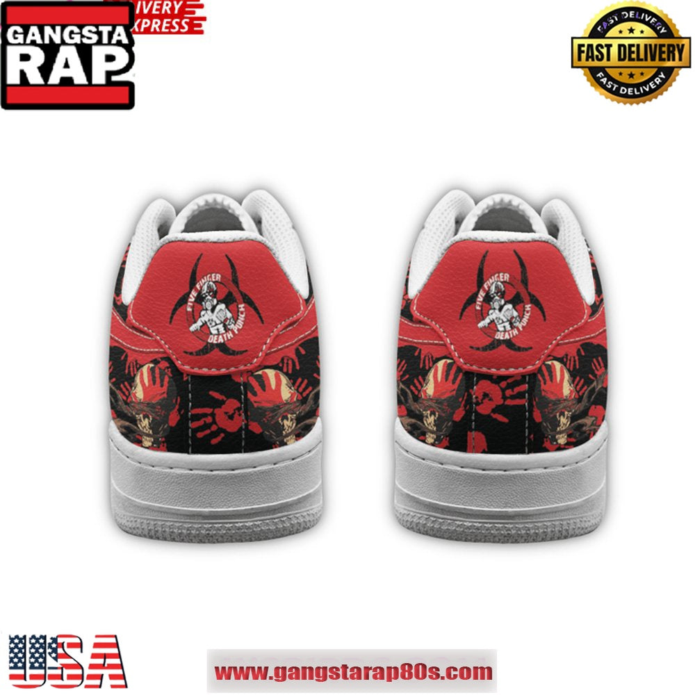 Five Finger Death Punch Warzone Air Force 1 Sneakers Shoes