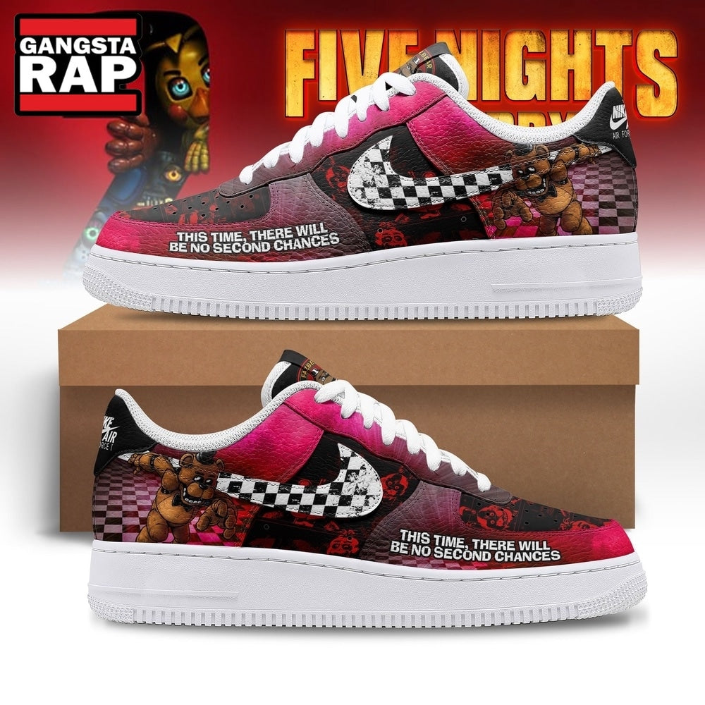 Five Nights At Freddy’s Custom Air Force 1 Sneakers Shoes, Music Air Force 1 Shoes