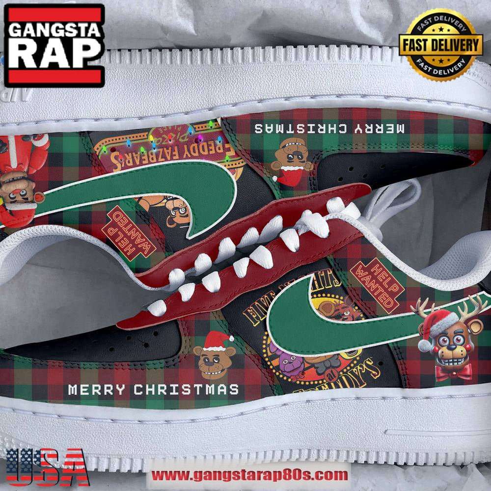 Five Nights At Freddy’s Help Wanted Limited Edition Air Force 1 Running Sneakers Shoes