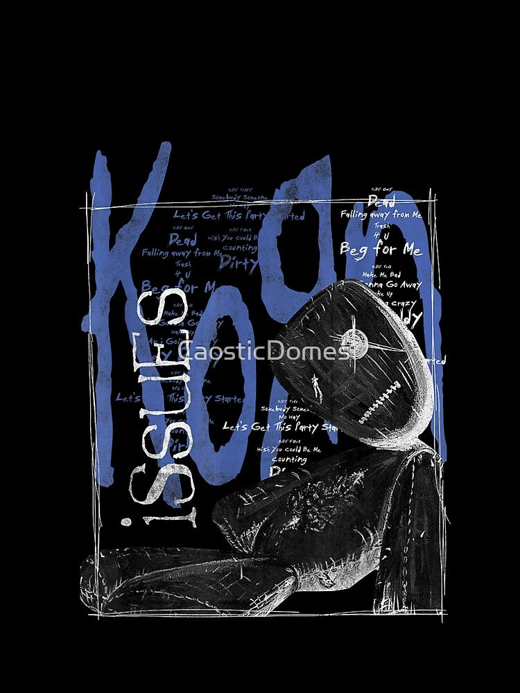 Korn Issues Nu Metal Music Band Aesthetic Voodoo Doll Grunge Design Shirt