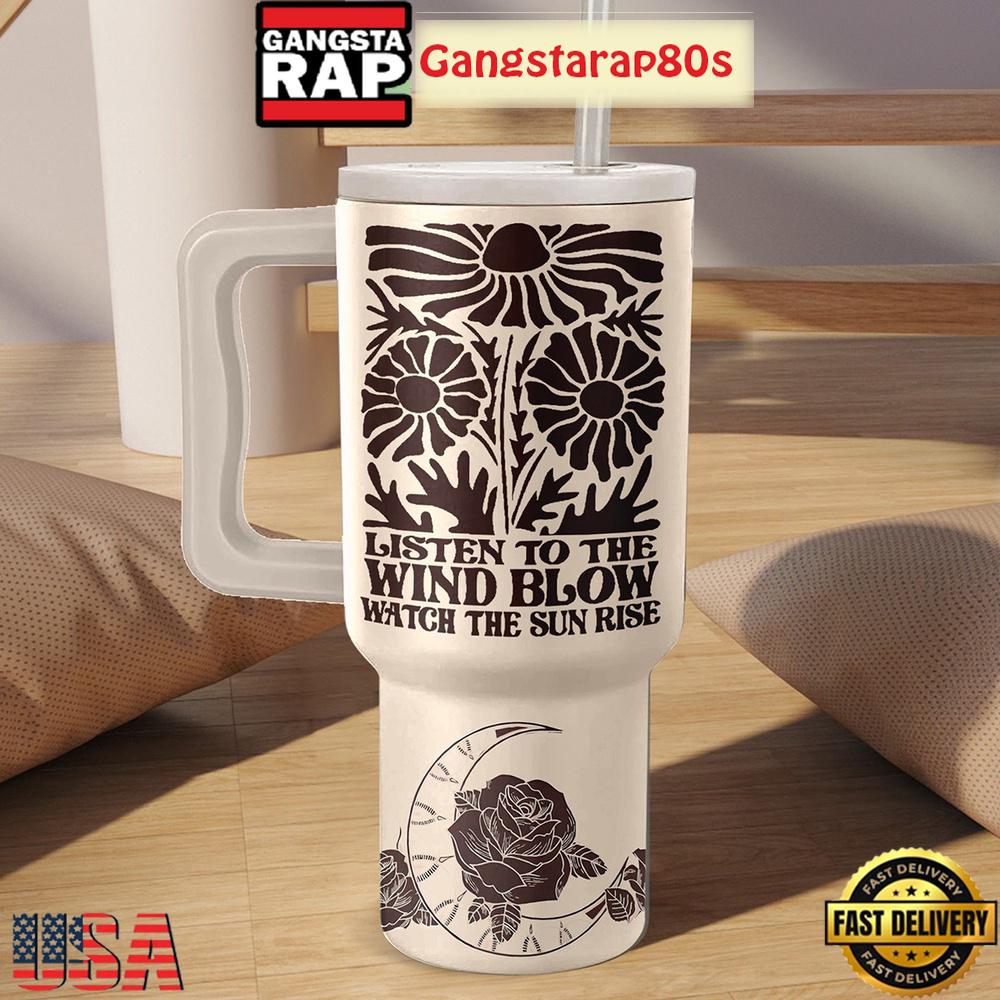 Fleetwood Mac Wind Blow Sun Rise Tumbler Cup 40oz