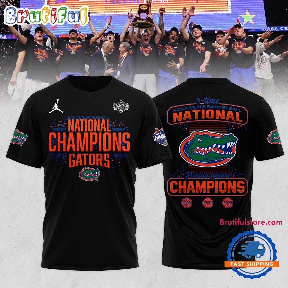 Florida Gators 2025 NCAA Men’s Basketball National Champions Locker Room Black Shirt