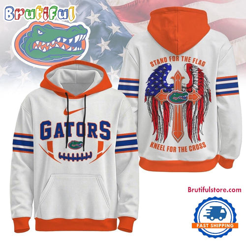 Florida Gators 2025 NCAA Stand For The Flag Kneel For the Cross Hoodie