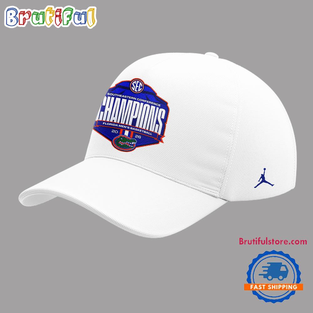 Florida Gators 2026 Men’s Basketball Champions Limited Edition White Cap