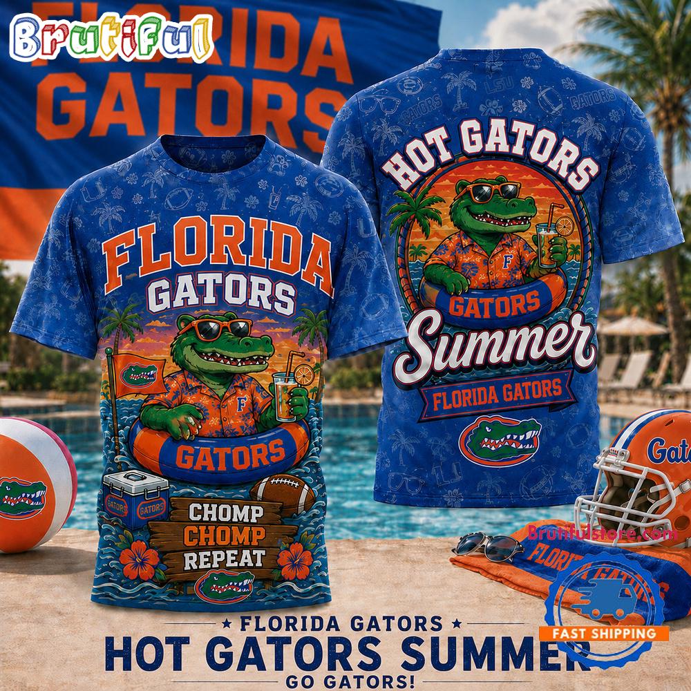Florida Gators 2026 NCAA Hot Summer Mascot Design 3D T Shirt