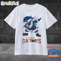 Florida Gators Dabbing Santa Claus Ugly Christmas Light T Shirt