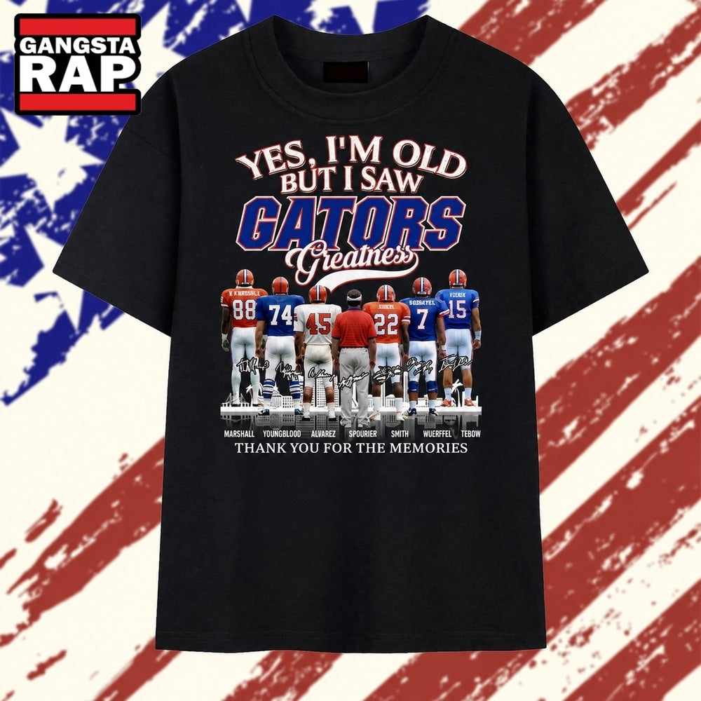 Florida Gators Greatness Legends Vintage Football Fans Graphic T Shirt