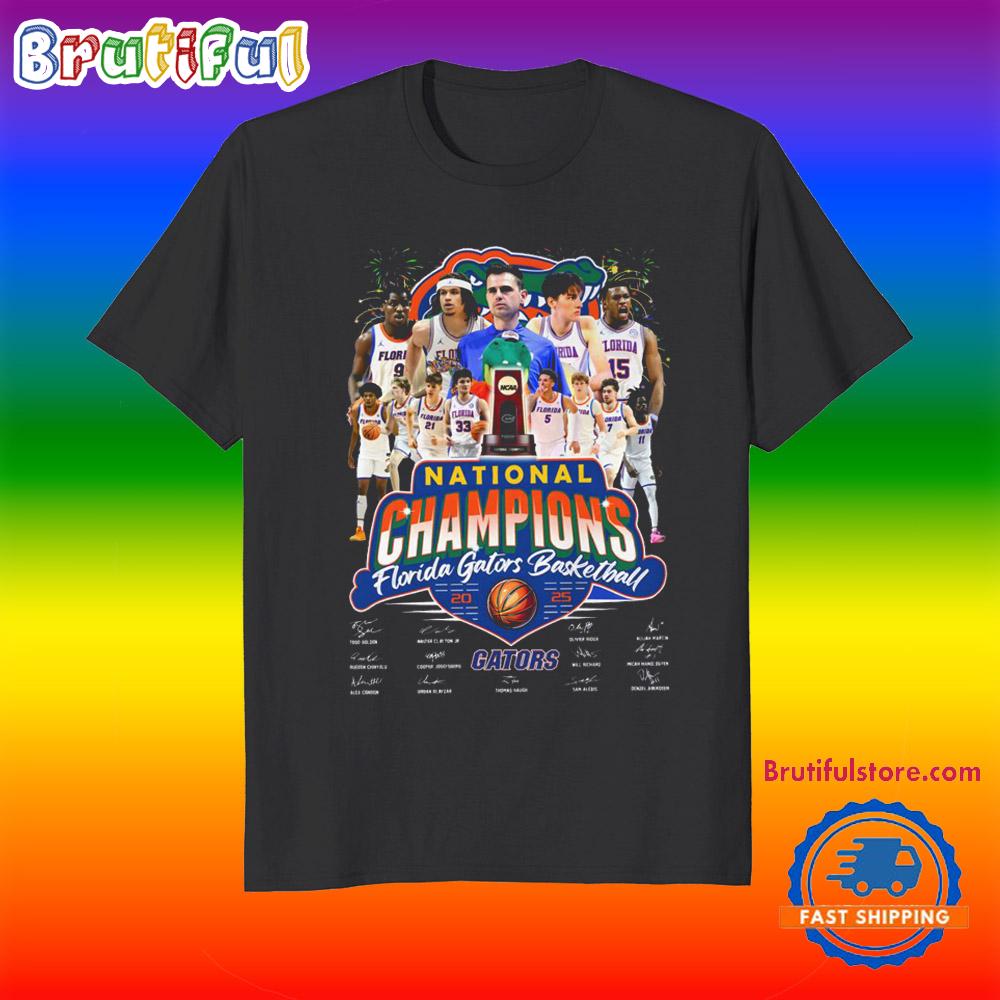 Florida Gators Men’s Basketball 2025 Champions Team Player T Shirt