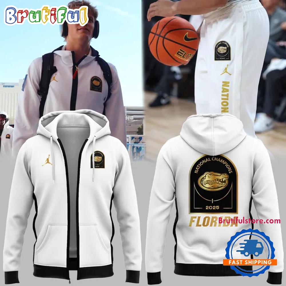 Florida Gators Men’s Basketball 2025 National Champions Zipper Hoodie
