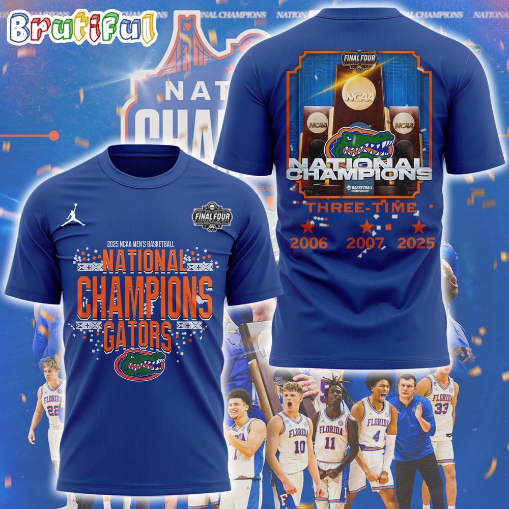 Florida Gators National Champions 2025 Three-Time Limited Edtion T Shirt