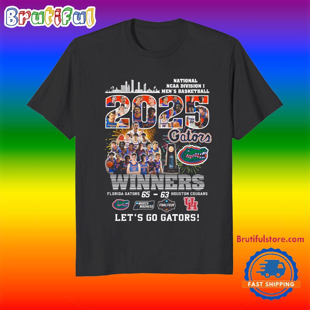 Florida Gators National MCAA Division I Men’s Basketball 2025 Winner T Shirt
